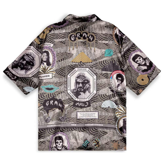 Grimey Unisex πουκάμισο Supastar Satin Button Up Shirt